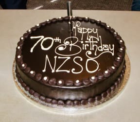 NZSO 70th birthday cake
