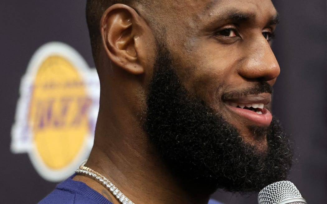 LeBron James of the Los Angeles Lakers