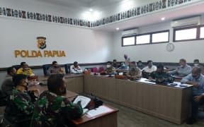 Meeting at Papua Police Headquarters in Jayapura on 30 April.