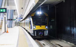 Train Pulls Into CRL Station
