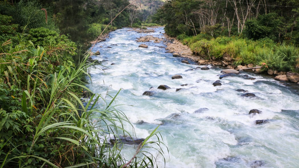 PNG Highlands Highway - a river