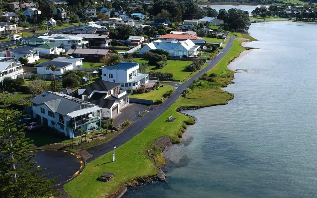 Houses in Tairua on the Coromandel Peninsula.