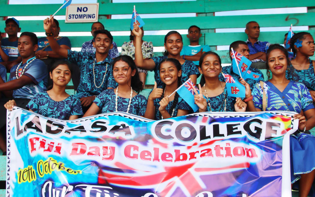 Students from Labasa College attend Fiji Day Celebrations at Albert Park, 10-October-2023