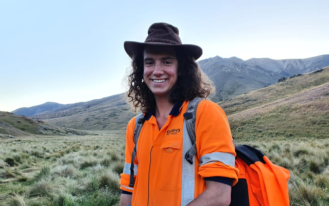 Student Anzac Gallate has helped fight wilding pines on Molesworth Station