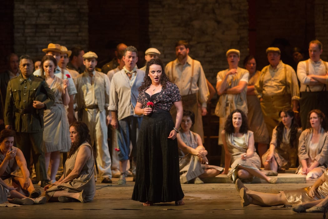 A scene from Carmen at The Met