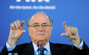 FIFA President Joseph Blatter in Cape Town, South Africa, 2009.