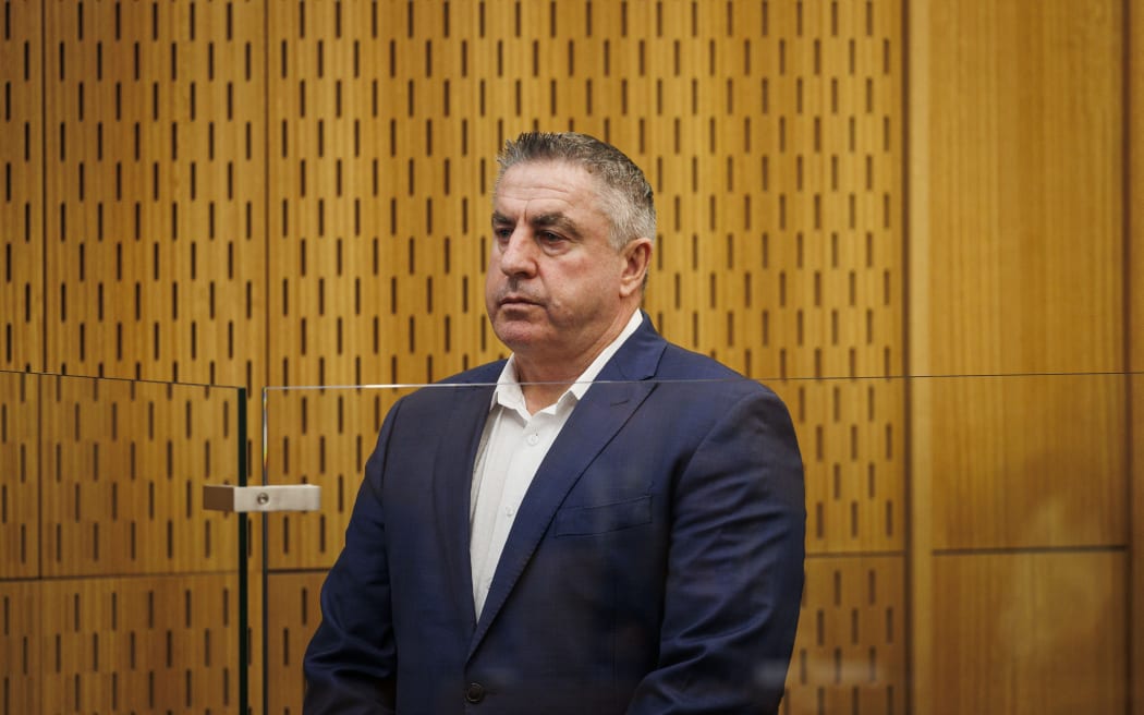 David Benbow appears at the High Court in Christchurch for sentencing.