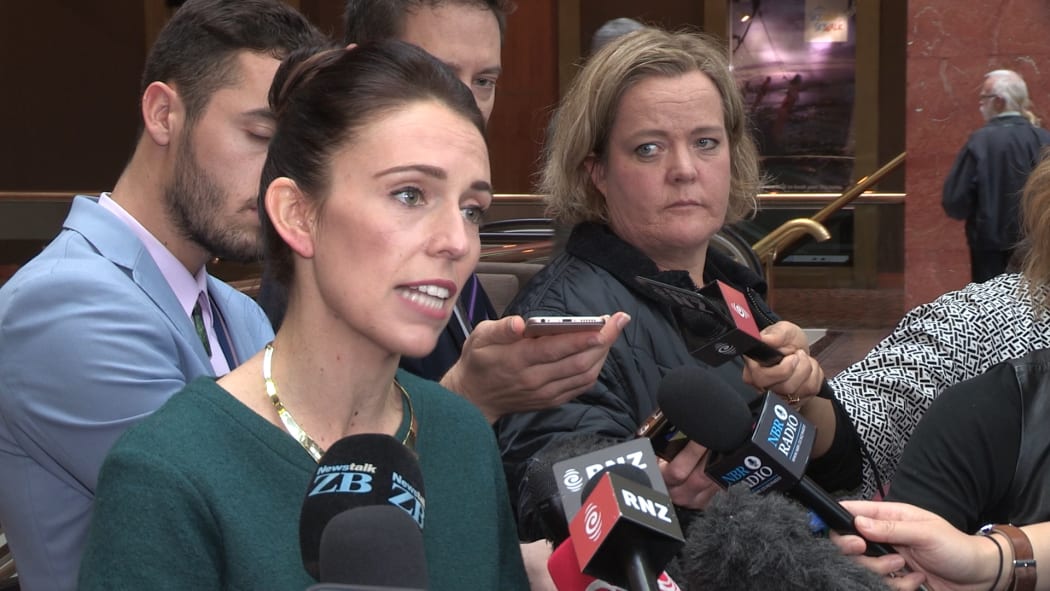 Labour leader Jacinda Ardern at her party's freshwater policy announcement in Auckland on 9 August 2017.