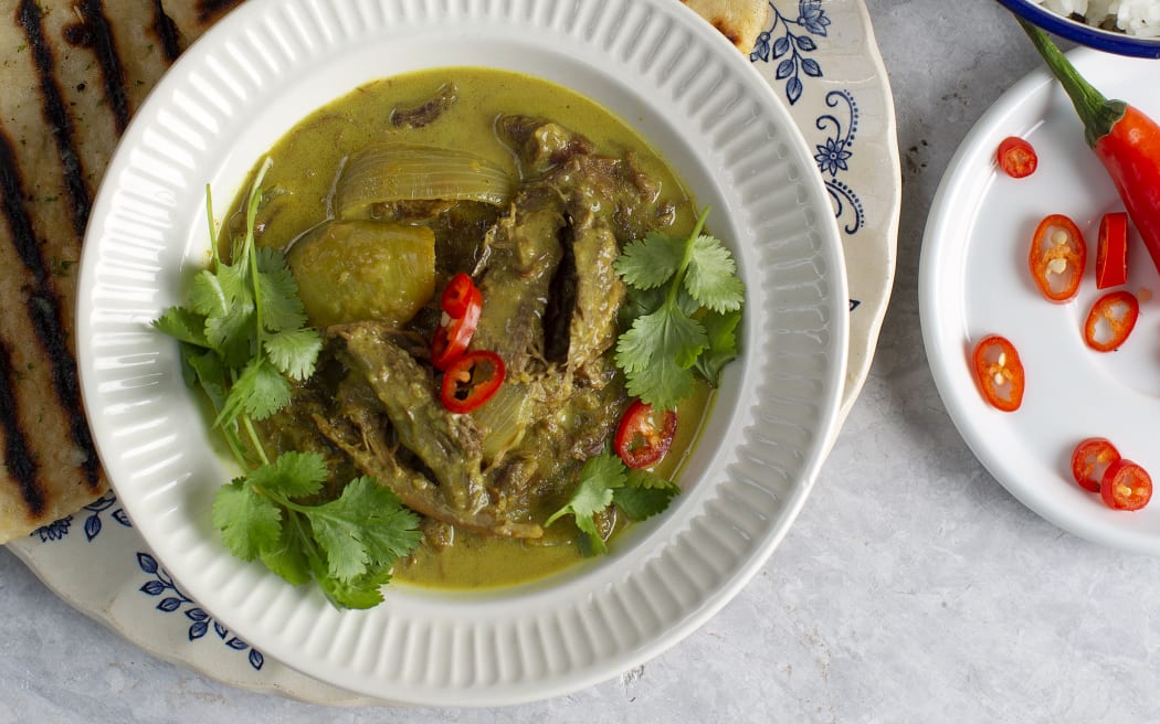 Yellow duck curry