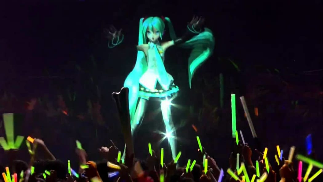 A live performance from virtual pop star Hatsune Miku.