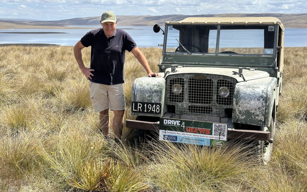 Heart researcher Professor Julian Paton with his 1948 Land Rover