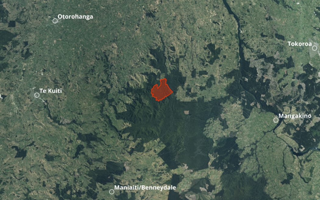 The area where the missing woman is believed to be.