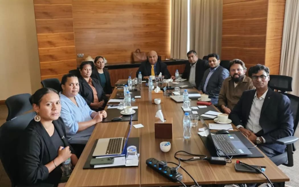 Nauru government officials meet with Unirail officials in Dubai.