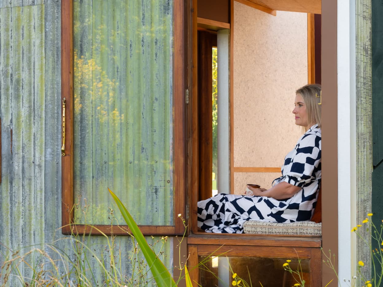 John Hayes, Ninethirty, designed this studio called Repurposed With Purpose in Kirikiriroa, Hamilton.