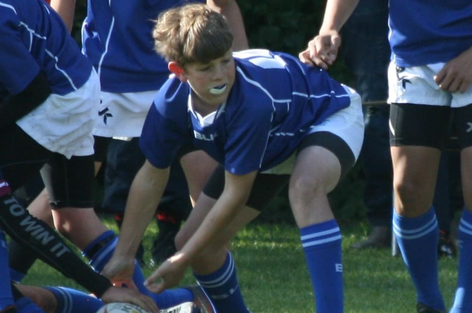 Sarah Jones in action on the rugby field