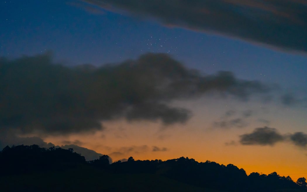 Matariki viewed from Tirorangi Marae