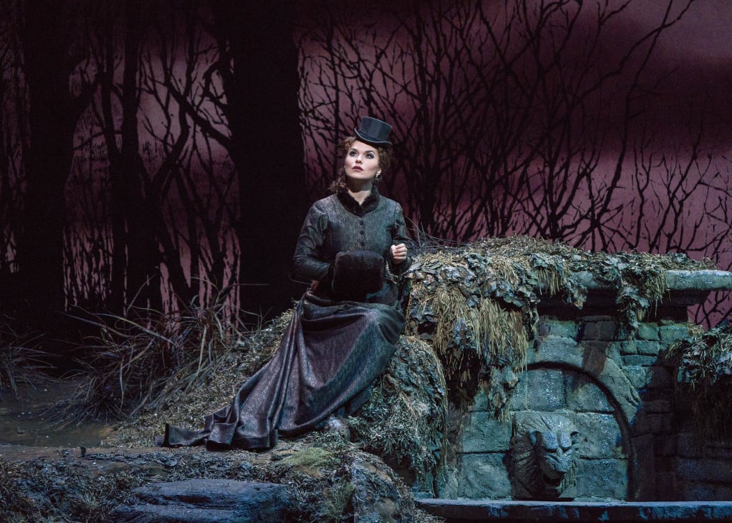 A scene from Lucia di Lammermoor at Metropolitan Opera