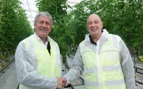 Agriculture Minister Damien O'Connor and Horticulture New Zealand chief executive Mike Chapman at the launch of the strategy.
