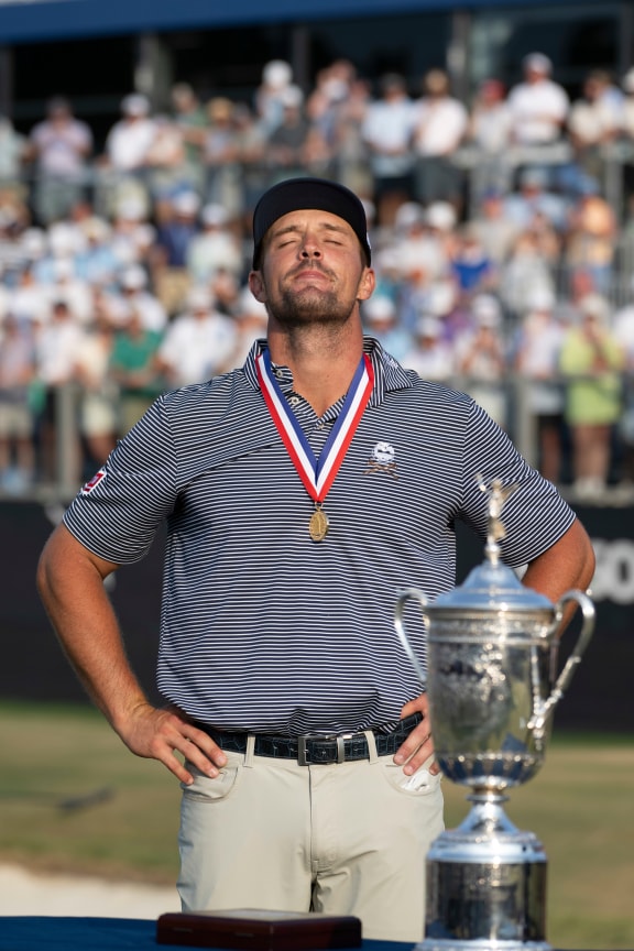 Bryson DeChambeau after winning the 2024 US Open at Pinehurst, North Carolina, USA.