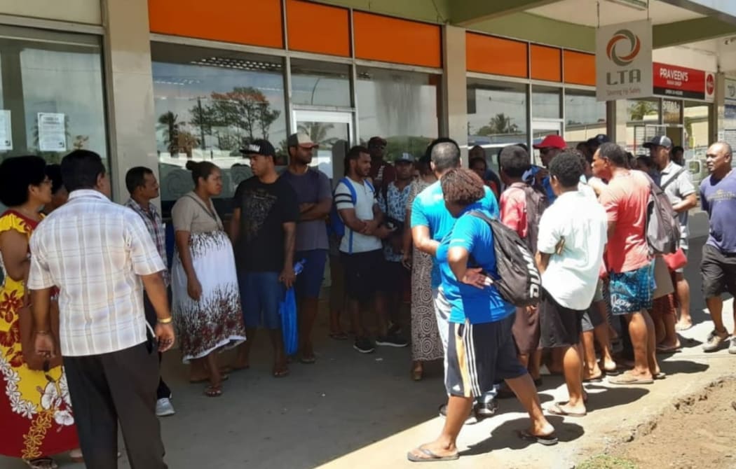 FNPF members outside one of the Fund's offices.