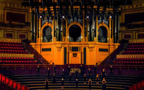 Whānau: Voices of Aotearoa, far from home performers at the Royal Albert Hall, London.