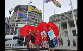 A group of strippers calling on the government to ban employers from fining contractors has been welcomed at Parliament.