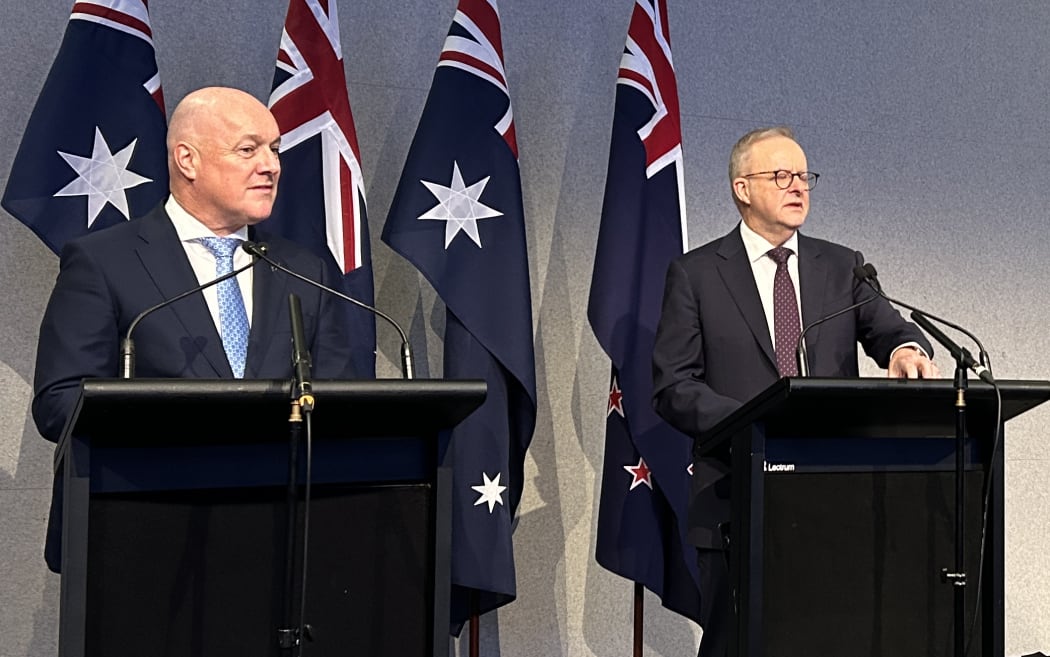 Prime Minister Christopher Luxon and his Australian counterpart Anthony Albanese have held a joint press conference, following Saturday’s leader’s meeting.
