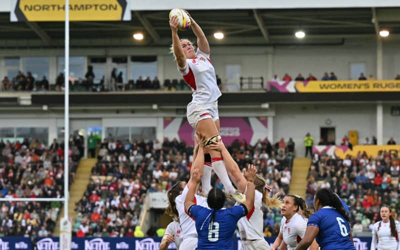 England reach Women's Rugby World Cup quarters with record rout of ...