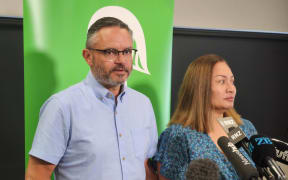 Green Party co-leaders James Shaw and Marama Davidson - speak on Golriz Ghahraman.