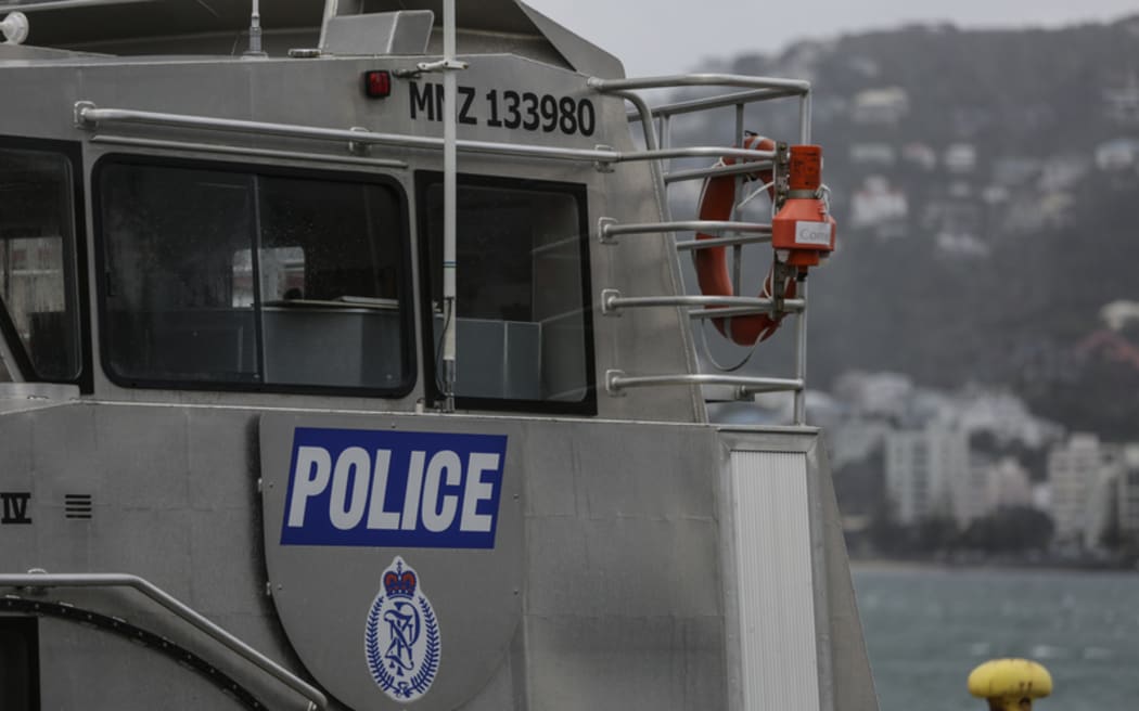 08092016 Photo: Rebekah Parsons-King. New Zealand Maritime Police boat.