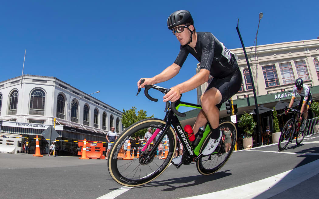 Tom Scully, winner of Cycling NZ Elite Mens Road Race, Napier, 05 January 2019.