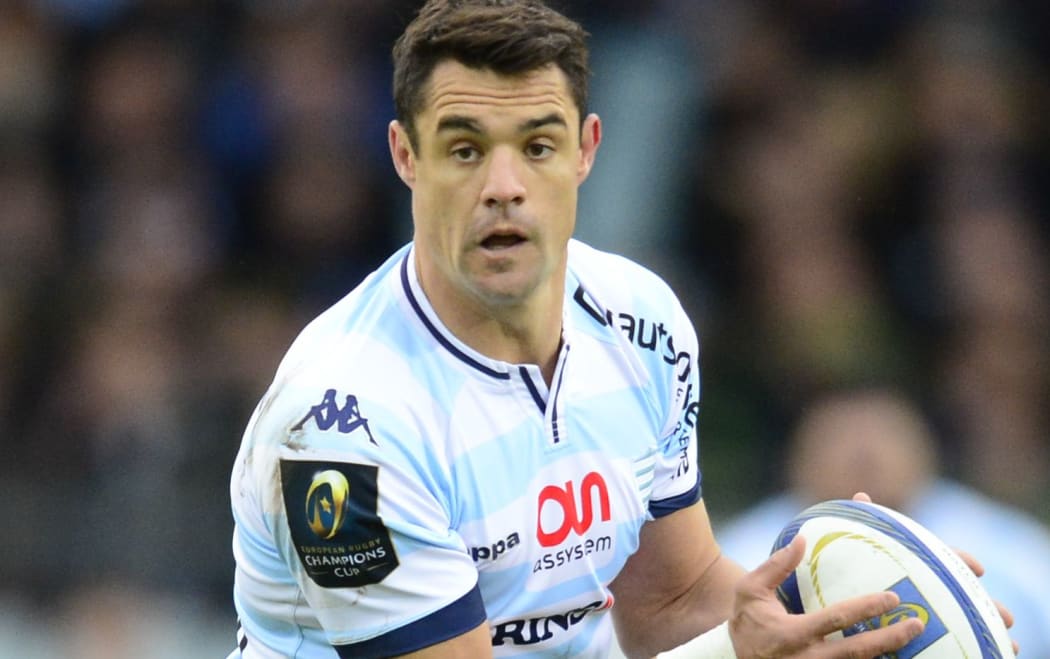 Dan Carter playing for new French club Racing Metro 92.