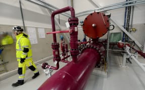 This photo taken on November 5, 2019 shows a compression station of the Balticconnector marine gas pipeline in Inga (Inkoo), Finland. Finnish President Sauli Niinisto said on October 10, 2023 that a leak leading to the shutdown of a natural gas pipeline from Estonia to Finland this weekend was probably caused by "external activity."
