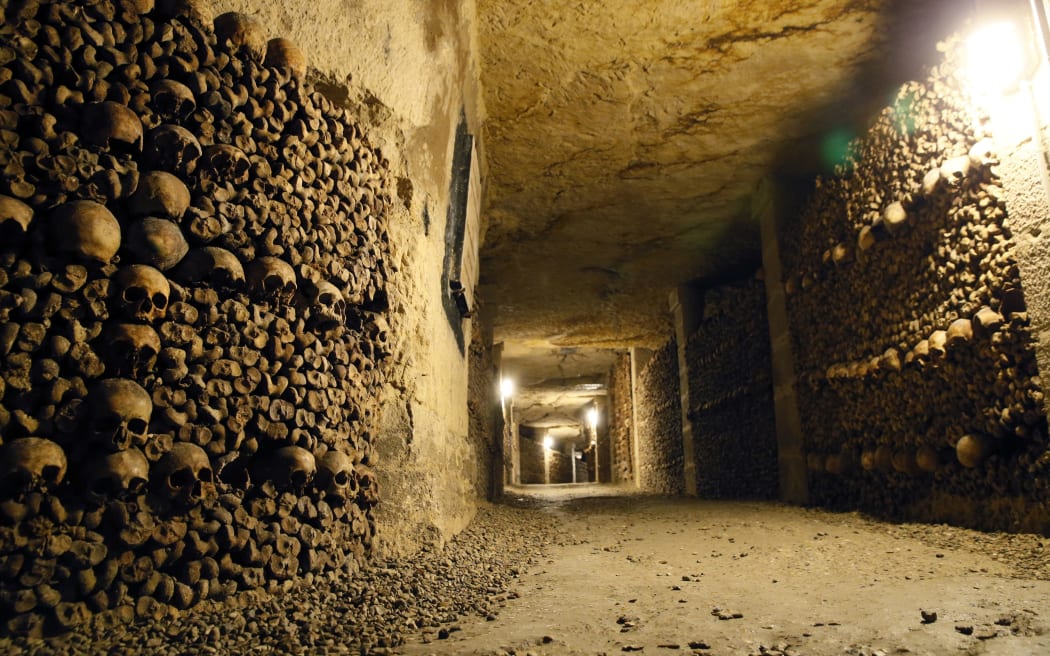 The catacombs beneath the streets of Paris house the skeletons of six million people.