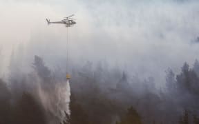 Four helicopters used monsoon buckets to fight the blaze.