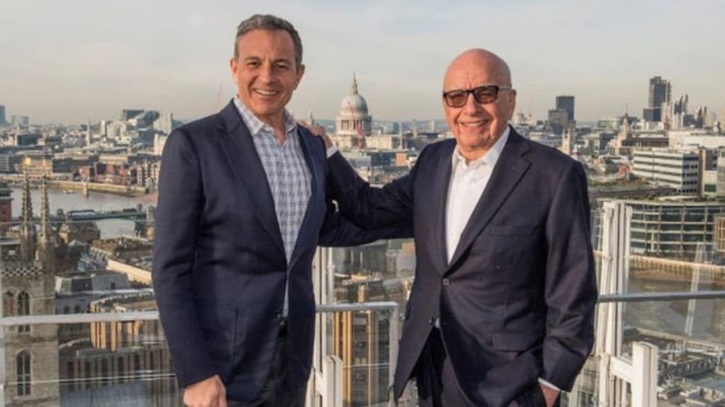 Disney chief executive Bob Iger and Rupert Murdoch.