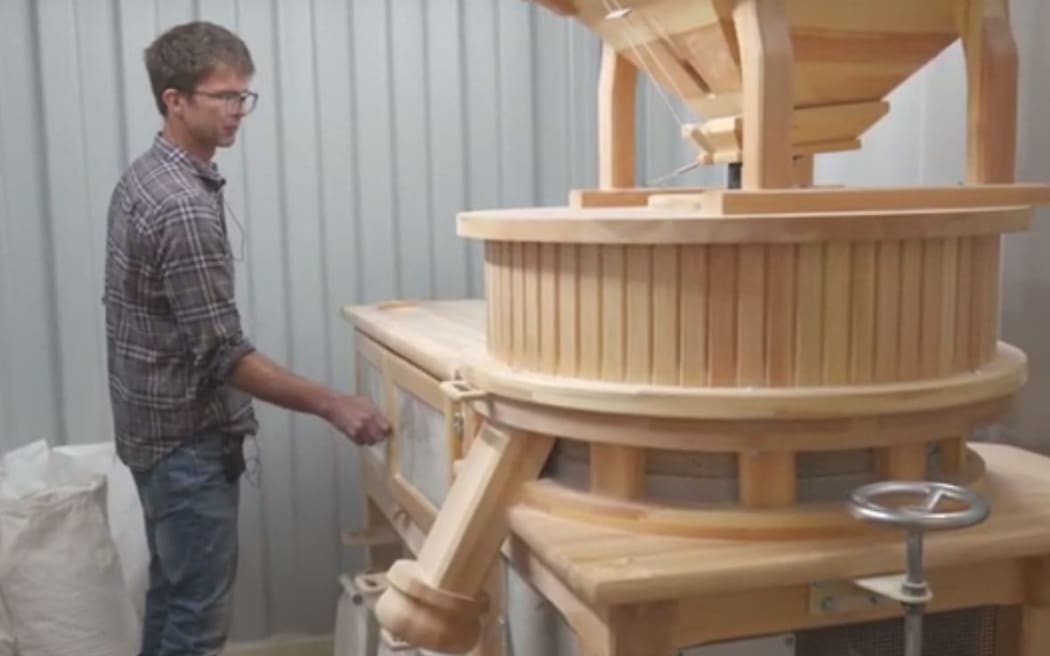 Marty Scurr from Sheffield makes his own flour