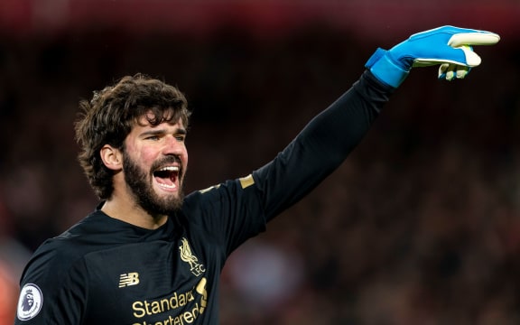 Liverpool keeper Alisson Becker.