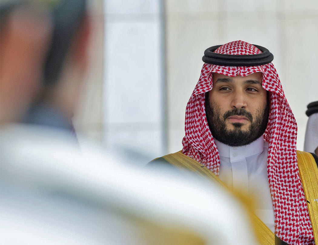 Crown Prince Mohammed bin Salman arrives to attend the annual speech of the Saudi King at the shura council, a top advisory body, in the capital Riyadh, 20 November 2019