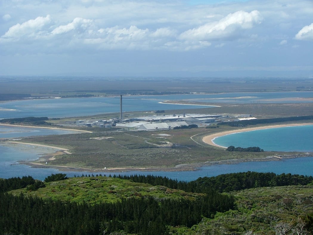Tiwai Point aluminium smelter.