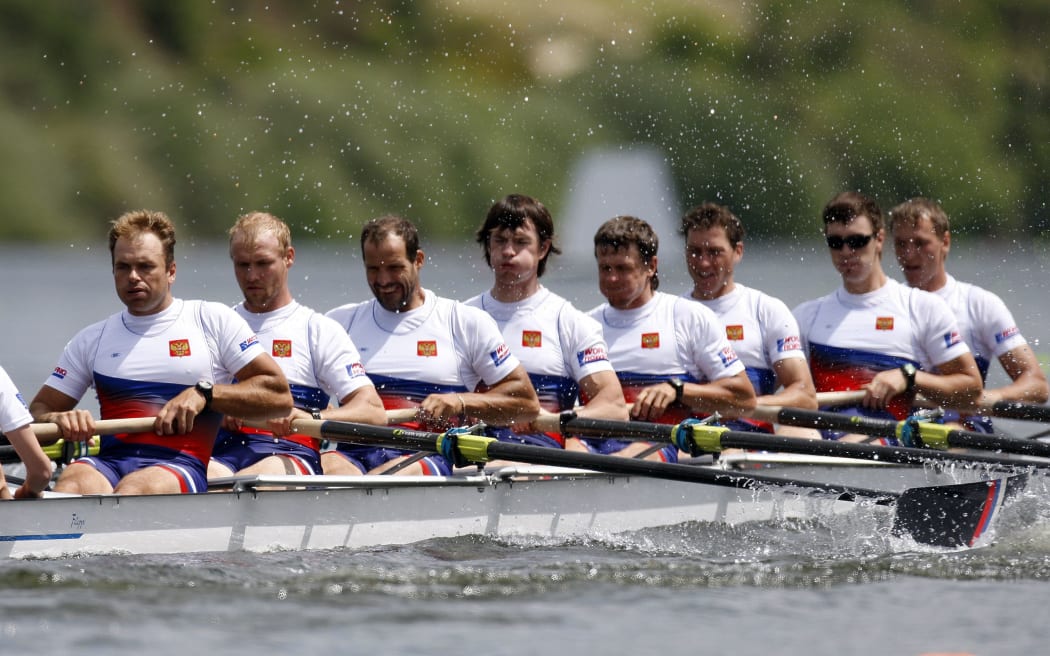 Russian rowers.