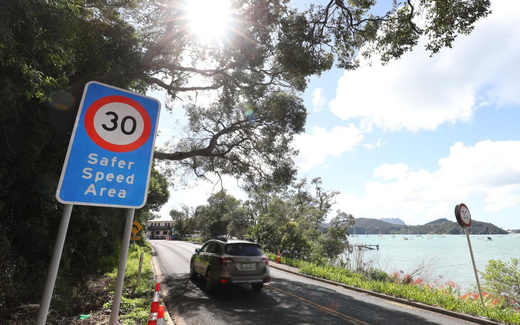 The new slower 30km/h speed zone around Pārua Bay pub has been generally well received by the community.
