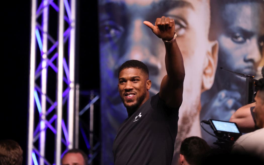 British heavyweight boxer Anthony Joshua