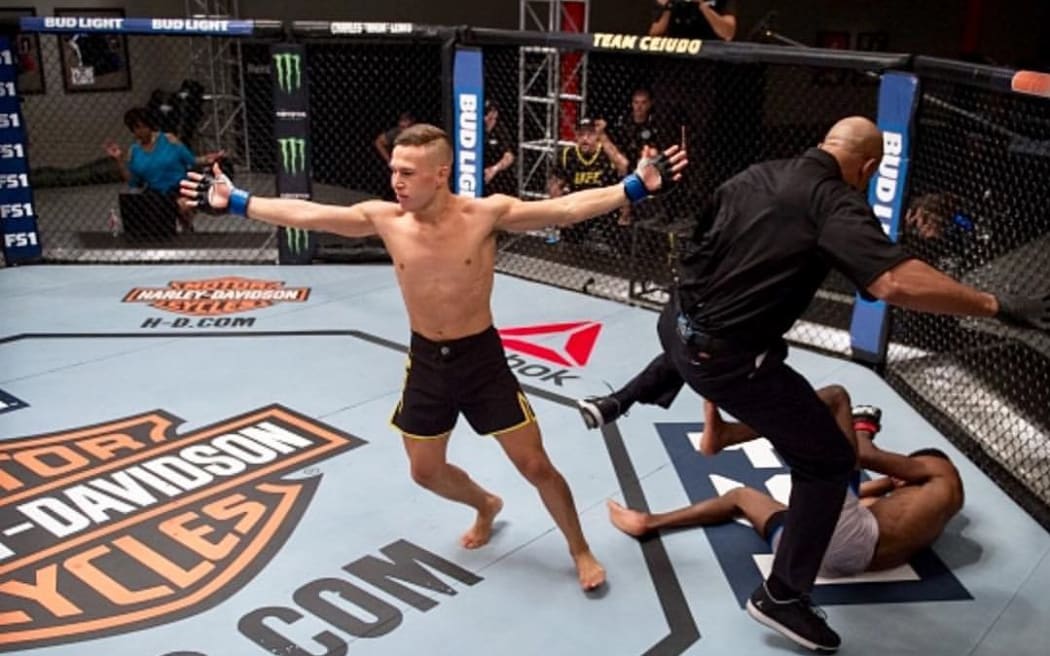 France winning fight via knock out on the UFC series 'The Ultimate Fighter'