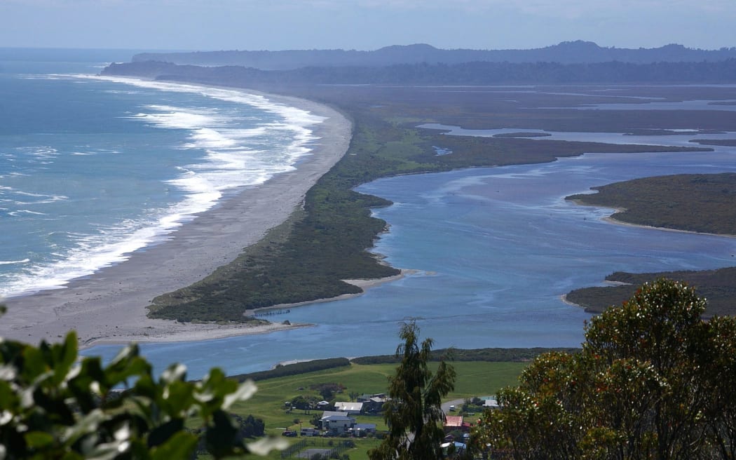 Okarito bay and lagoon, West Coast.