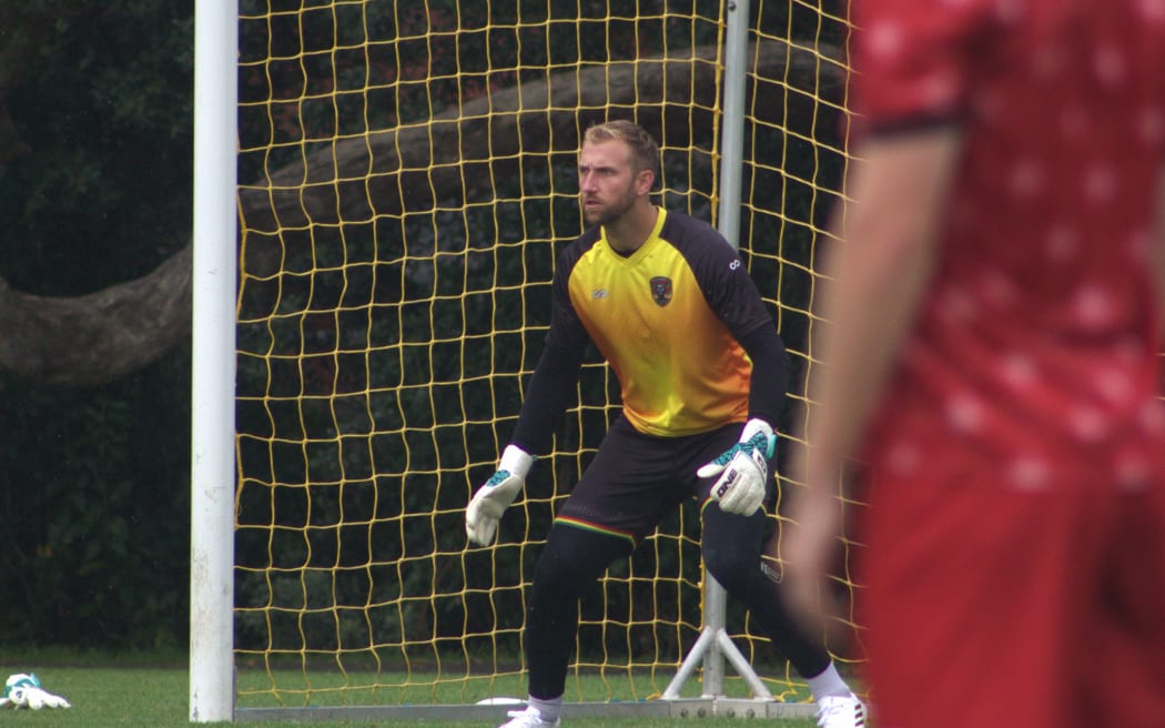 Vanuatu United FC Goalkeeper Matthew Acton.