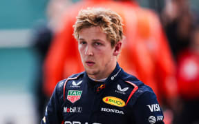 Red Bull F1 driver Liam Lawson of New Zealand.