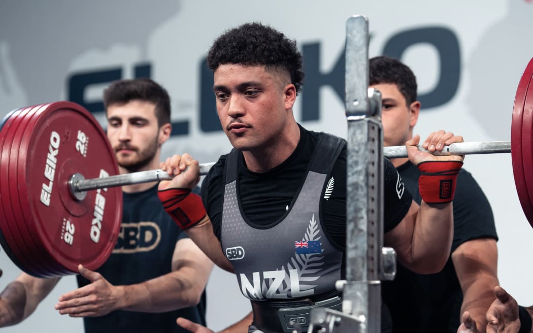 New Zealand junior men's powerlifter champion, Tiaki Mason