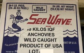 Frozen anchovies