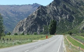 The foot of the Nevis Bluff in Central Otago.
